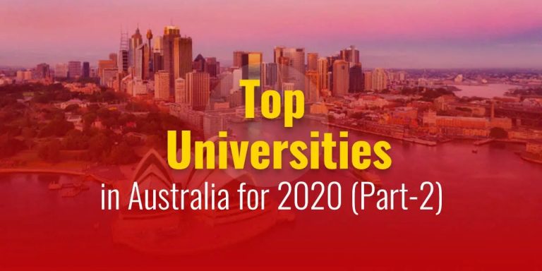 Top Universities in Australia for 2020