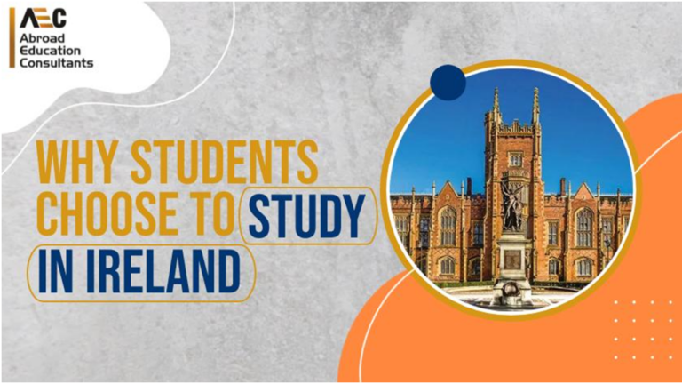 Why do students choose to study in Ireland