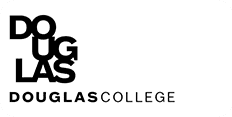 Logo of douglas college featuring stylized text with 'doug las' on top and 'douglascollege' in a single line below.