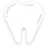 Black and white icon of a molar tooth.