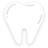 Black and white icon of a molar tooth.