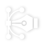 Square icon depicting a stylized hard drive with data paths symbolized by curved lines, emphasizing digital storage and technology.