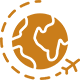 Solid orange background with no visible objects or variations in color.