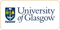 Logo of the university of glasgow featuring a shield with a book, bird, tree, and bell, alongside the text "university of glasgow.