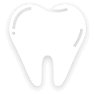 Black and white icon of a human molar tooth.