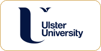 Logo of ulster university featuring a large blue "u" with the full name beside it, set against a white background.