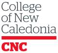 Logo of the College of New Caledonia, featuring the name in red and gray text above the abbreviation "CNC" in red on a white background.