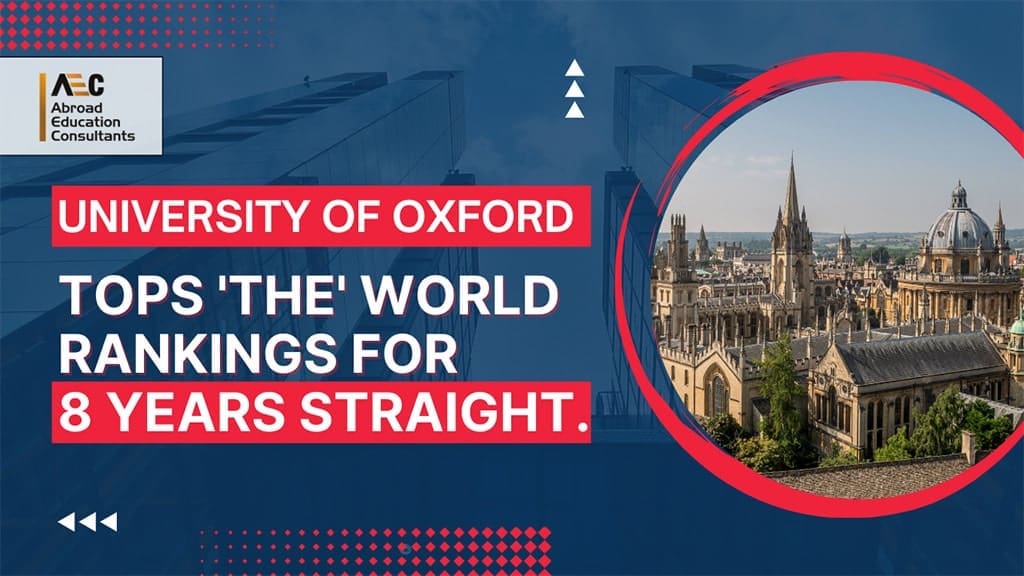 University Of Oxford Tops THE World Rankings For 8 Years AEC