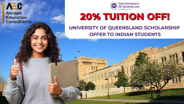 20% Tuition Off! University of Queensland Scholarship Offer to Indian Students