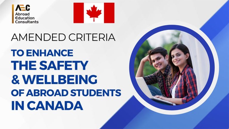 Amended criteria to enhance the safety and well-being of students from abroad.