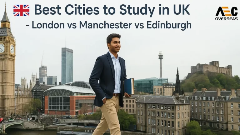 Best Cities to Study in UK - London vs Manchester vs Edinburgh