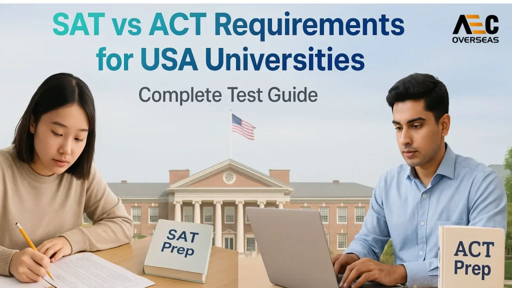 SAT vs ACT Requirements for USA Universities - Complete Test Guide