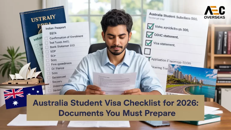 Australia student visa checklist for 2026- Documents you must prepare