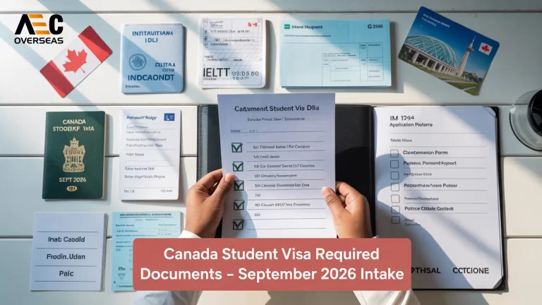 Canada student visa required documents for September 2026 intake