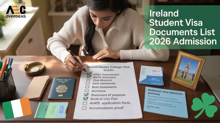 Ireland student visa documents list for 2026 admission