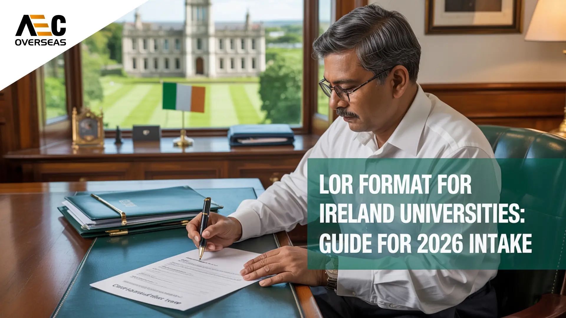 LOR format for Ireland universities: Guide for 2026 intake - AEC
