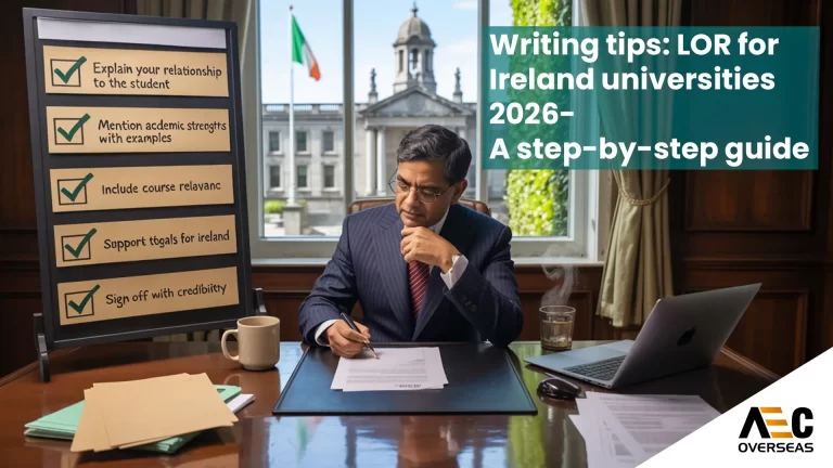 Writing tips for LOR for Ireland universities 2026 A step-by-step guide