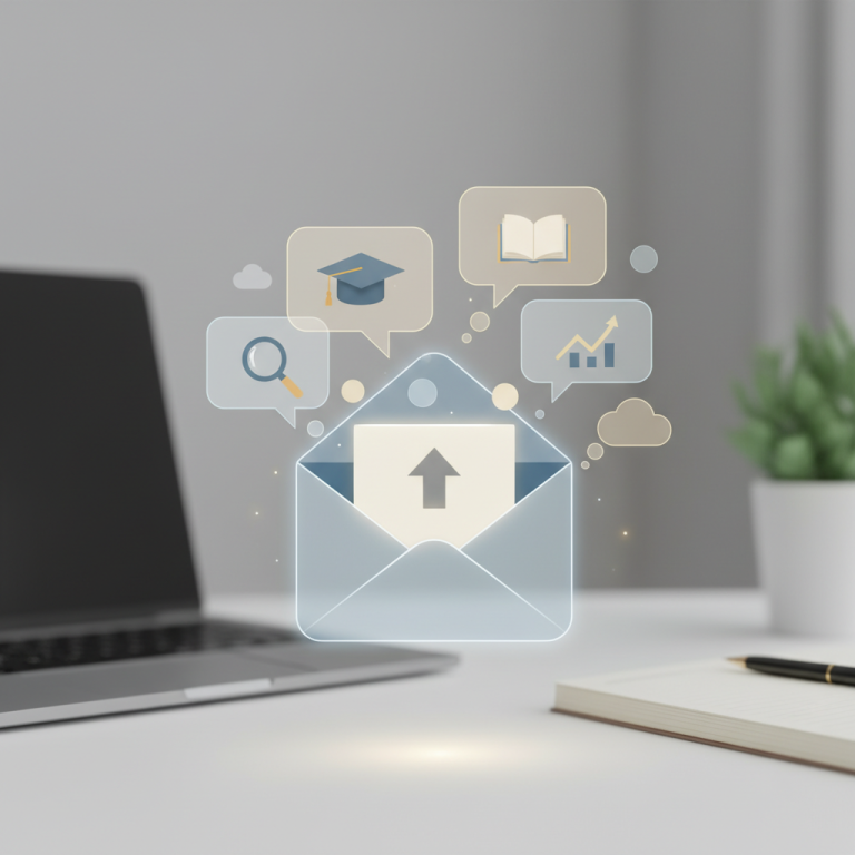 How to write an email to a college admissions office illustration