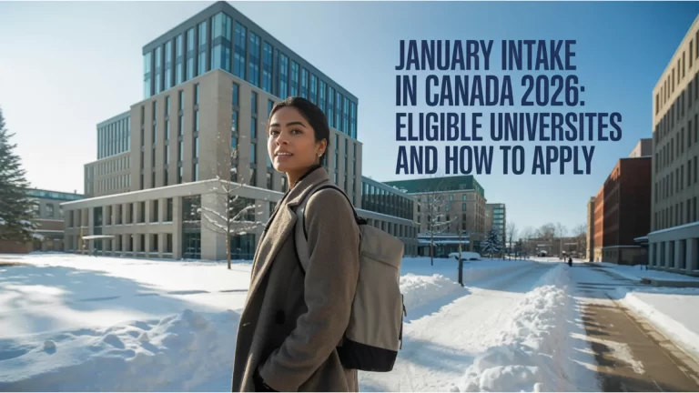 January Intake in Canada 2026 Eligible Universities and How to Apply