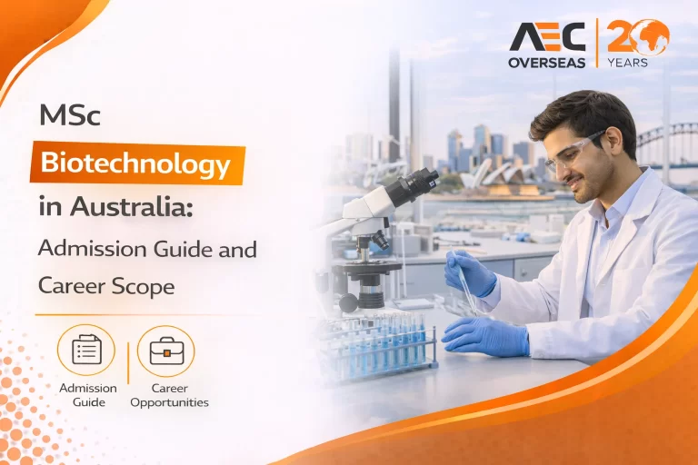 MSc Biotechnology in Australia Admission Guide and Career Scope