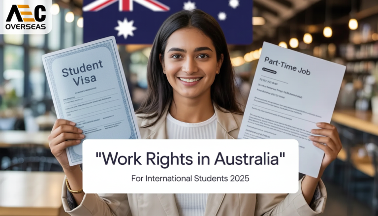 work while studying in australia illustration
